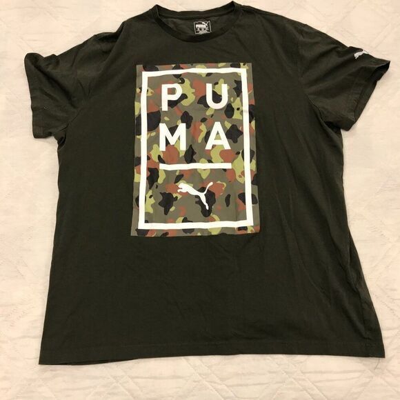 PUMA Camo Logo T shirt‎ 3XL - Picture 1 of 4